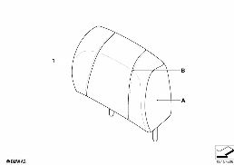 IND. HEADREST, SPORTS SEAT, REAR diagram for BMW 3 Series E93 LCI 335i