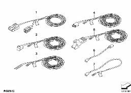Kabel naprawczy pod. powietrznej diagram for BMW 7 Series E65 745i