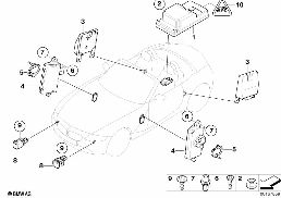 ELECTRIC PARTS AIRBAG diagram for BMW Z4 E85 2.5i