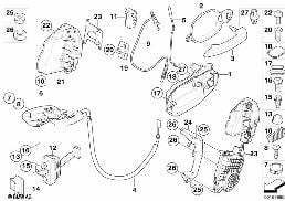 FRONT DOOR CONTROL/DOOR LOCK diagram for BMW 6 Series E63 650i