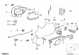 FRONT DOOR CONTROL/DOOR LOCK diagram for BMW Z3 E36 M