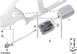 FILL-IN FLAP diagram for BMW 7 Series F01 LCI 740i
