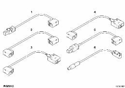 UNIVERSAL AERIAL CABLE diagram for BMW 5 Series E61 LCI 530d