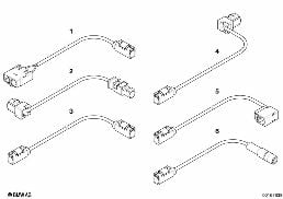 UNIVERSAL AERIAL CABLE diagram for BMW 5 Series E61 LCI 530d