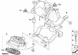 Pompa wspomagania kierownicy diagram for BMW MINI R50 Cooper