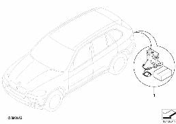 RETROFIT BACKUP CAMERA diagram for BMW X1 E84 23dX