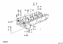 Zylinderkopf/Zwischengehäuse diagram for BMW 3 Series E30 M3