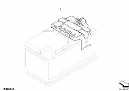 バッテリーフューズボックス diagram for BMW X6 E71 30dX