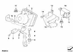 HYDRO UNIT DSC/FASTENING/SENSORS diagram for BMW 3 Series E46 325i