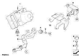 Groupe hydr.DSC/support/capteurs diagram for BMW Z4 E85 2.5i