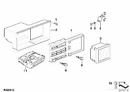 Moniteur de bord / Amplificateur TV diagram for BMW 5 Series E39 525td