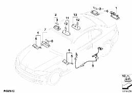 Diverse lyktor diagram for BMW 1 Series E82 135i