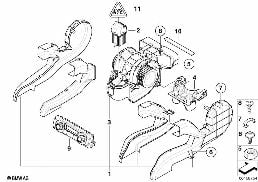 BLOWER REAR diagram for BMW X5 E70 LCI 30dX