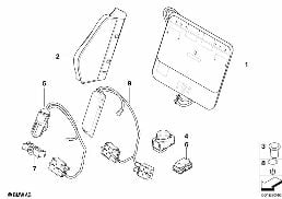 SEAT, FRONT, LUMBAR diagram for BMW 3 Series E92 LCI 328xi