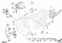 GEARBOX MOUNTING PARTS diagram for BMW 3 Series E92 M3