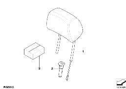 SEAT, FRONT, HEAD RESTRAINT diagram for BMW 3 Series E92 LCI 328xi