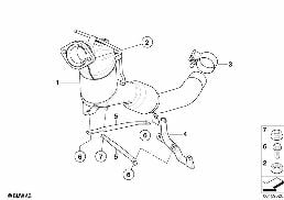 Katalysator Diesel diagram for BMW X3 E83 2.0d