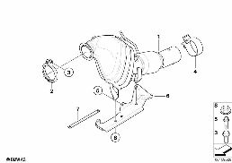 DIESEL CATALYST diagram for BMW 5 Series E61 535d