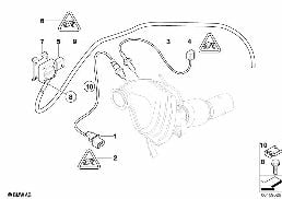 DIESEL PART.FILTER SENS./MOUNTING PARTS diagram for BMW 5 Series E61 535d