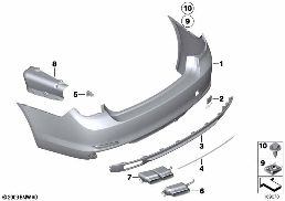 TRIM COVER, REAR