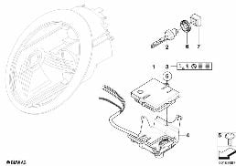 Cz. elektron. reflektora ksenonowego diagram for BMW MINI R50 Cooper