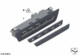 USER CONTROL, DRIVER ASSISTANCE SYSTEM diagram for BMW 7 Series F01 LCI 740dX