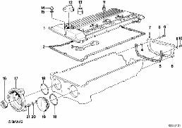 Zylinderkopfhaube diagram for BMW 3 Series E30 M3