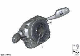 SWITCH UNIT STEERING COLUMN diagram for BMW 7 Series F01 LCI 740dX