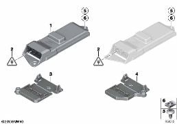 CONTROL UNIT, ELECTRONIC BELT RETRACTOR diagram for BMW 7 Series F04 Hybrid Hybrid 7L