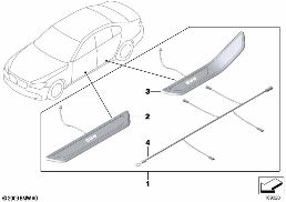 ILLUMINATED DOOR SILL STRIP RETROFIT KIT