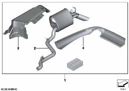 Dodatečná výbava, viditelný výfuk diagram for BMW Rolls-Royce Phantom RR1 Phantom