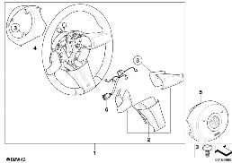 M SPORTS STEER.-WHEEL, AIRBAG, LEATHER diagram for BMW Z4 E86 M3.2