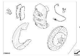 SET OF BMW PERFORMANCE BRAKES, FRONT