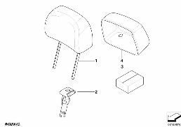 SEAT, FRONT, HEAD RESTRAINT diagram for BMW 6 Series E63 LCI 630i