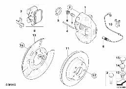 BMW PERFORMANCE REAR WHEEL BRAKE diagram for BMW 3 Series E91 LCI 316i