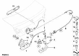TRUNK LID/CLOSING SYSTEM diagram for BMW 3 Series E90 LCI 318d