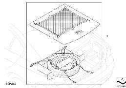 TRUNK STORAGE FOR SPARE TIRE diagram for BMW 3 Series E90 318i