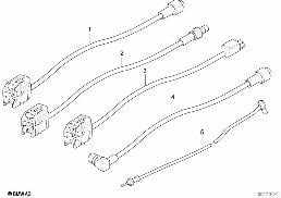 ANTENNA CABLE, AUDIO/VIDEO diagram for BMW X5 E53 4.8is