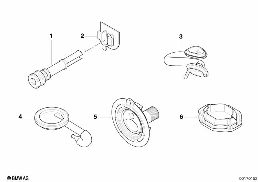 VARIOUS CABLE GROMMETS diagram for BMW 3 Series E90 318d