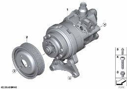 POWER STEERING PUMP/ADAPTIVE DRIVE diagram for BMW X6 E71 35iX