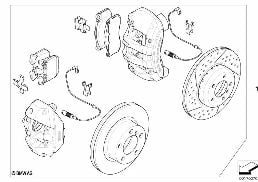 SET OF BMW PERFORMANCE BRAKES FRONT/REAR