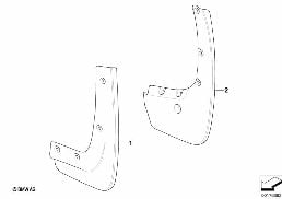 マッドフラップ セット diagram for BMW X6 E71 30dX