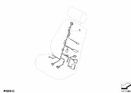 WIRING SET SEAT diagram for BMW 6 Series E64 LCI 650i