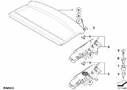 Plage arrière diagram for BMW 1 Series E87 LCI 120i