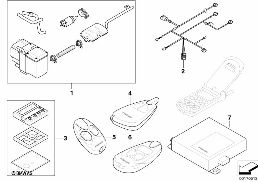 Dodatečná sada nezávislé topení diagram for BMW X5 E53 4.4i