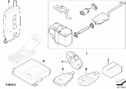 Inbouwset parkeerverwarming diagram for BMW 7 Series E66 750Li