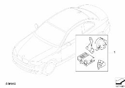Kit 2ème monte alarme antivol diagram for BMW 1 Series E88 118i