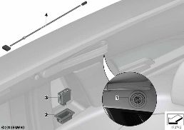 Rozšířená lampa na čtení diagram for BMW Rolls-Royce Phantom RR1 Phantom