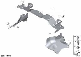 Hållare insugningsljuddämpare diagram for BMW 5 Series F10 550iX