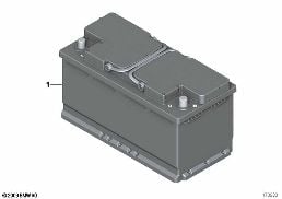 ORIGINAL BMW BATTERY diagram for BMW X3 F25 28iX